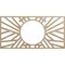 Ekena Millwork Hoover Wood Fretwork Pierced Ceiling Medallion, Birch, 26"W x 13"H x 9 5/8"ID x 3/8"T CMWP26X13X0375HOBI - alternate 1